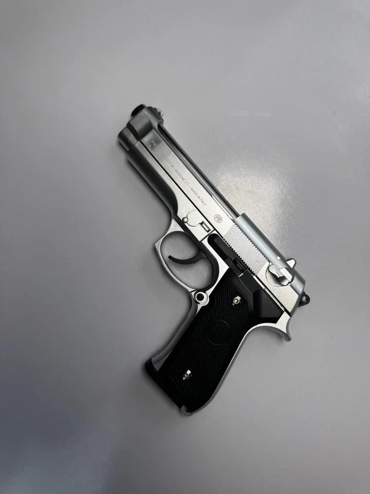 Silver Color M92 Beretta Airsoft Toy Gun – Realistic 6mm BB Pistol Replica for Safe Tactical Play